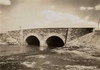 (BRIDGES) Album with over 300 photographs of bridges in the United States, both over roads and bodies of water, some under construction